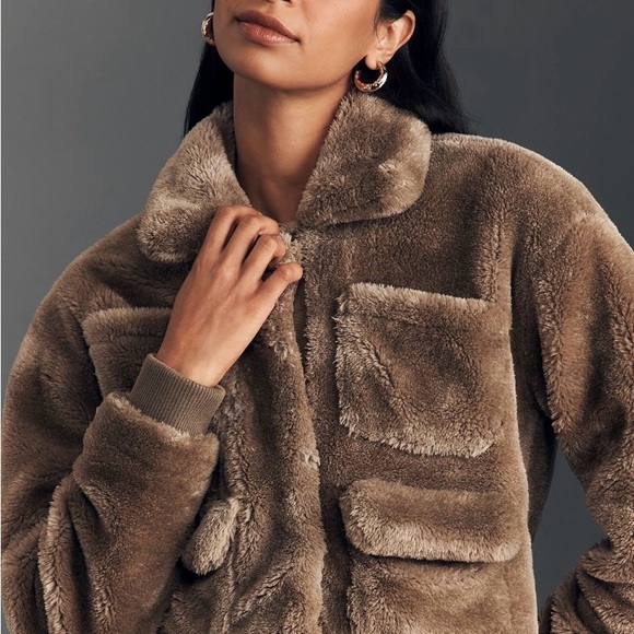 Anthropologie Teddy Jacket in Rich Brown - Picture 2 of 5